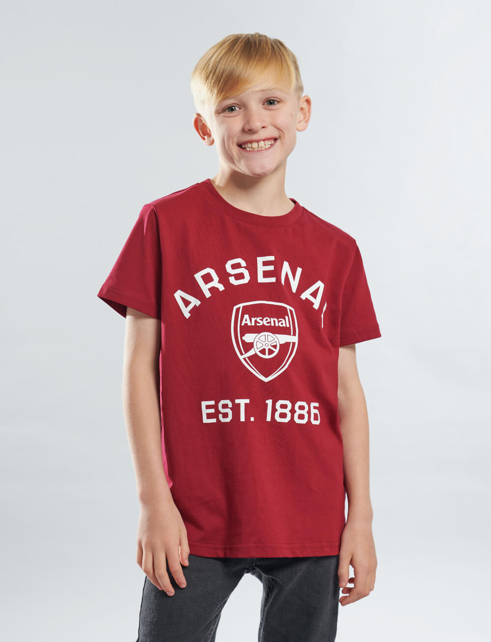 Official Arsenal Kids Graphic T-Shirt - Red - The World Football Store
