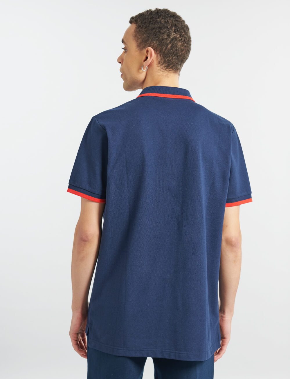 Official Arsenal Tipped Polo - Navy - The World Football Store