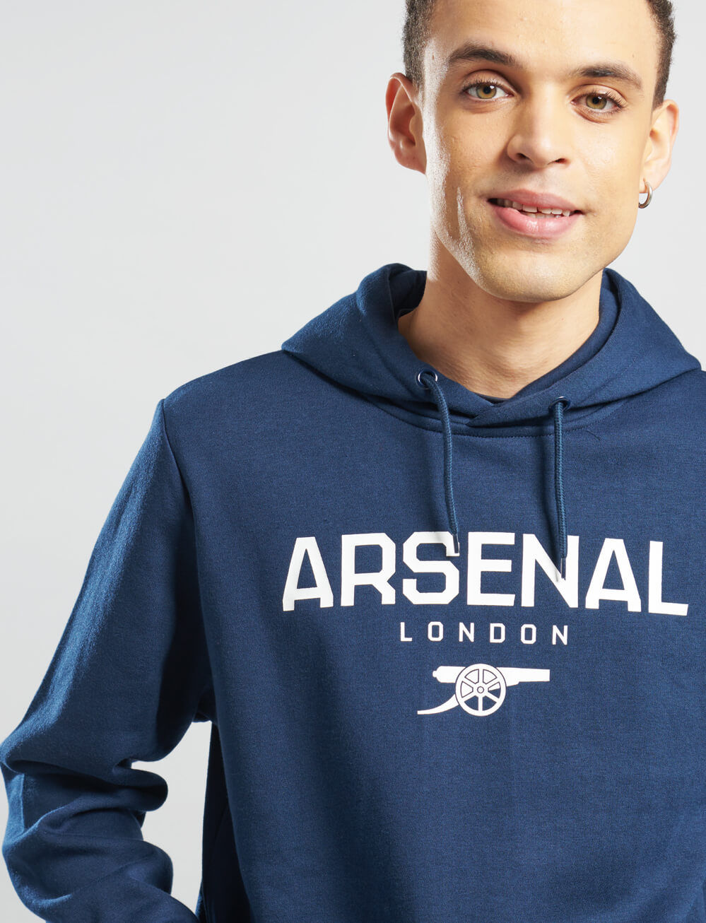 Official Arsenal Logo Hoodie - Navy - The World Football Store