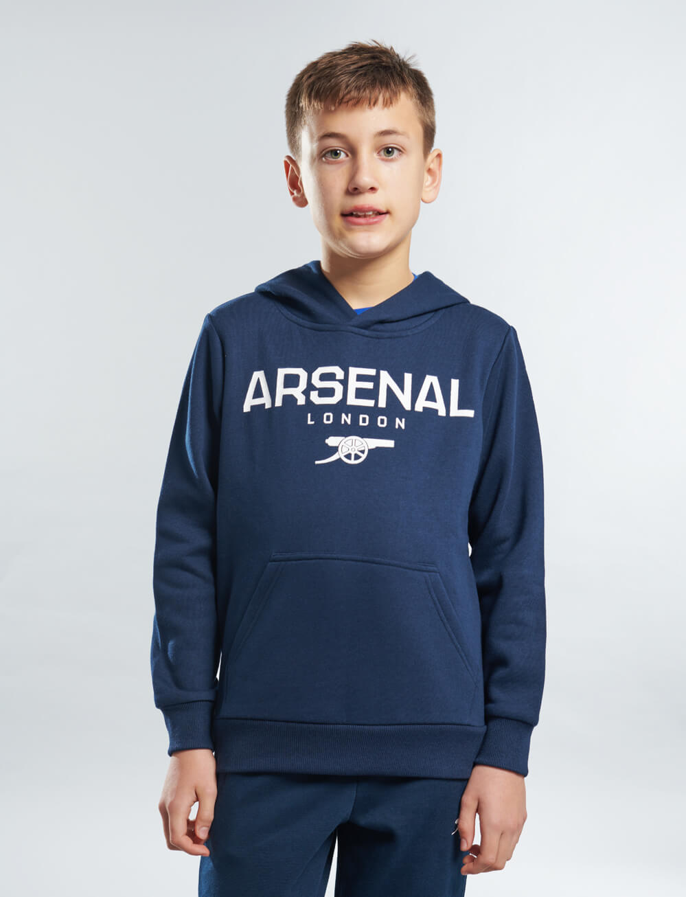 Official Arsenal Kids Logo Hoodie - Navy - The World Football Store