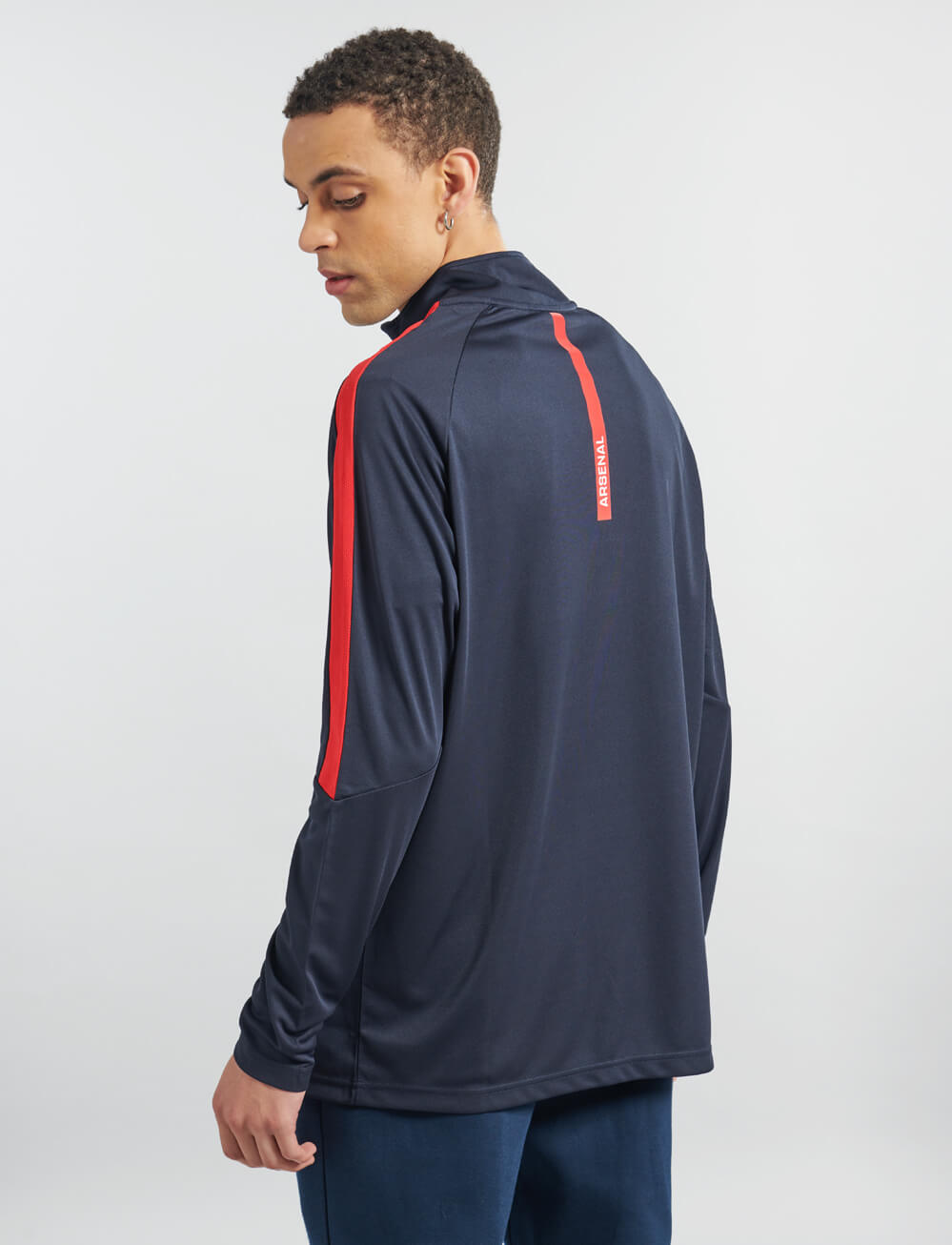 Official Arsenal 1/4 Zip Track Top - Navy - The World Football Store