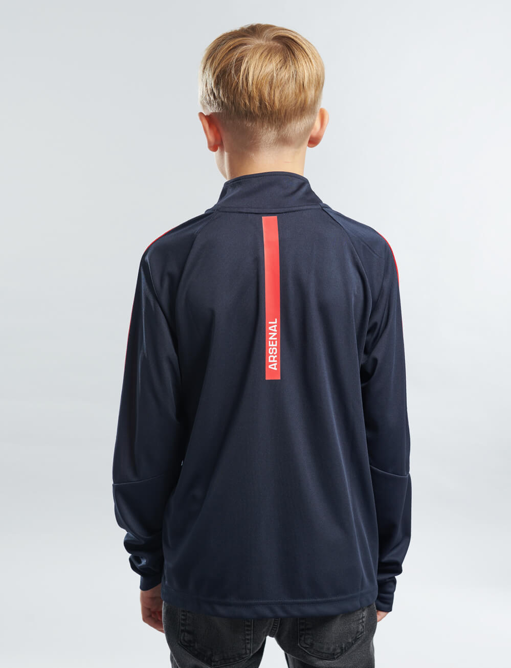 Official Arsenal Kids 1/4 Zip Track Top - Navy - The World Football Store