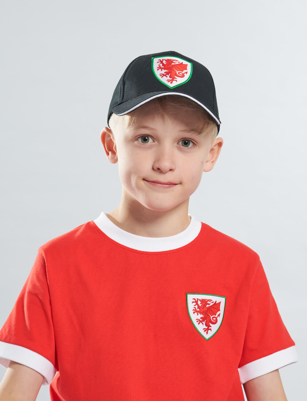 Official Team Wales Kids Cap - Black - The World Football Store