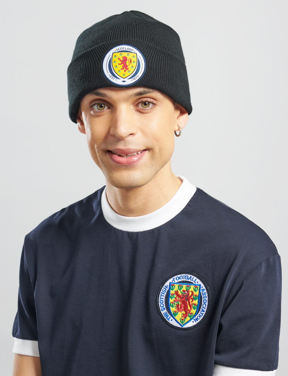 Official Team Scotland Beanie - Black - The World Football Store