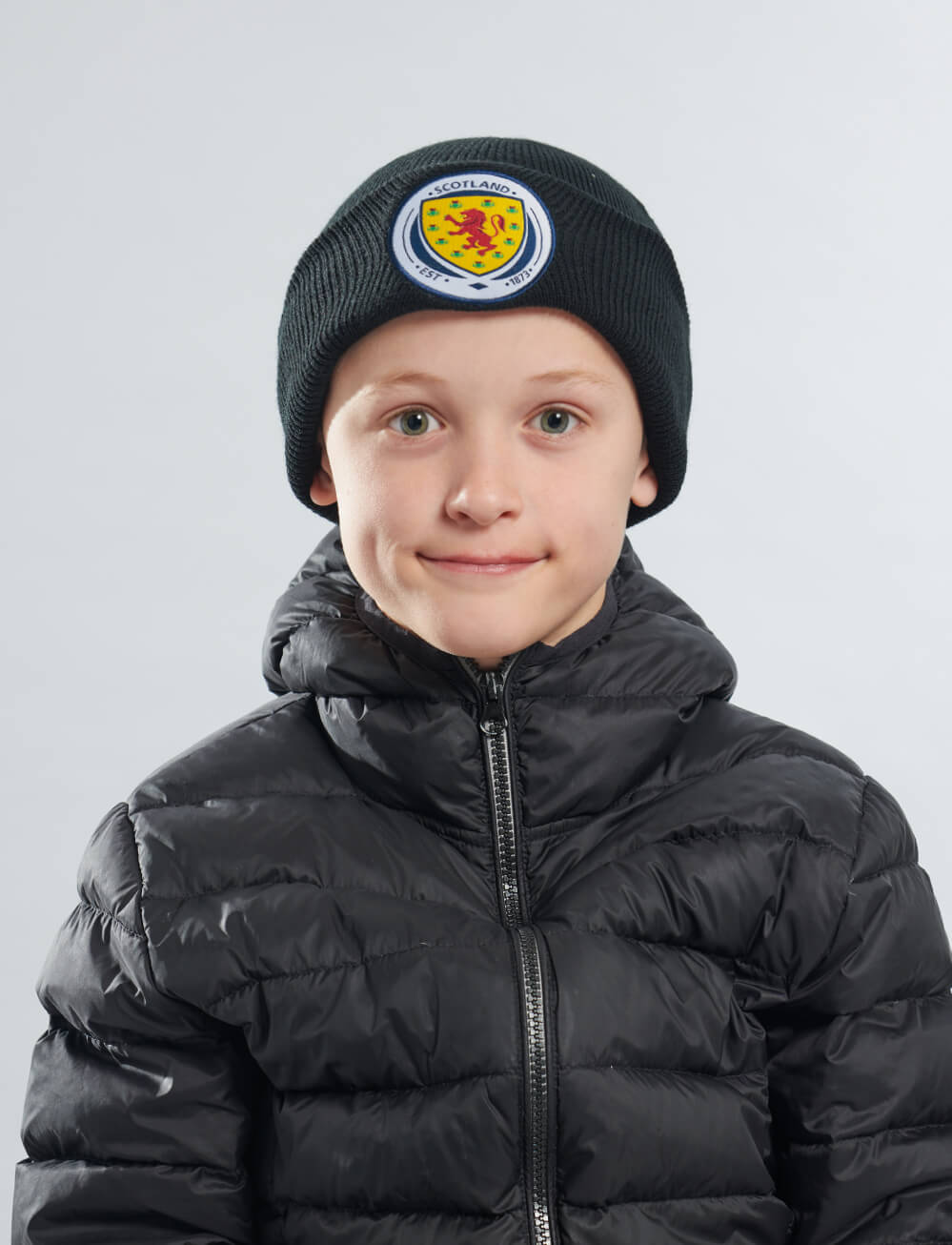 Official Team Scotland Kids Beanie - Black - The World Football Store