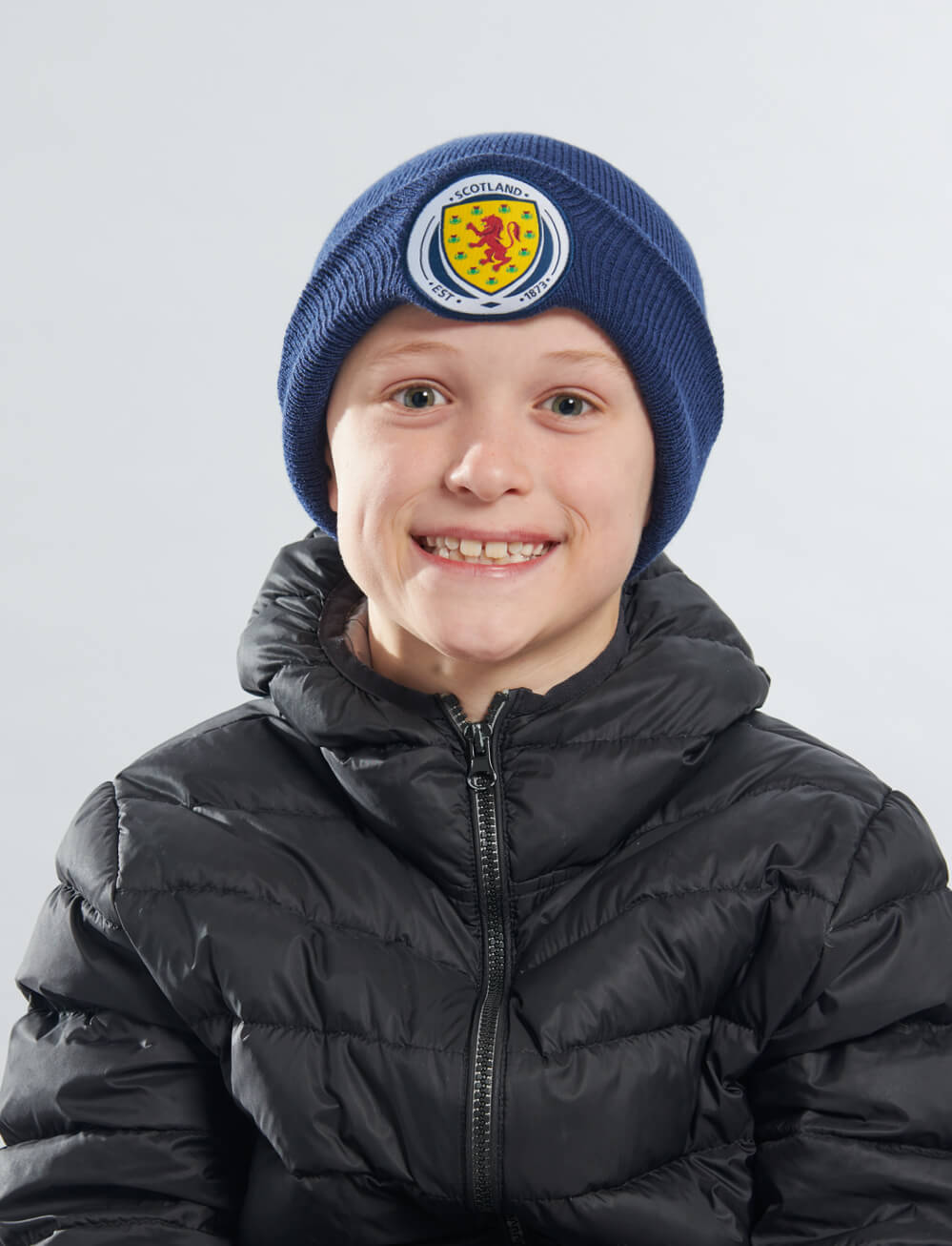 Official Team Scotland Kids Beanie - Blue - The World Football Store