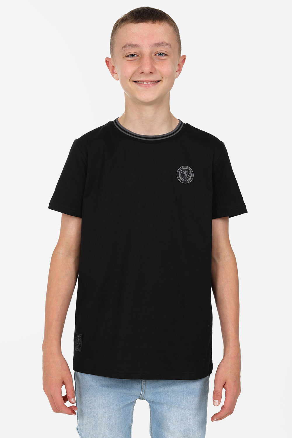 Official Limited Edition Scotland Kids T-Shirt - Black - The World Football Store