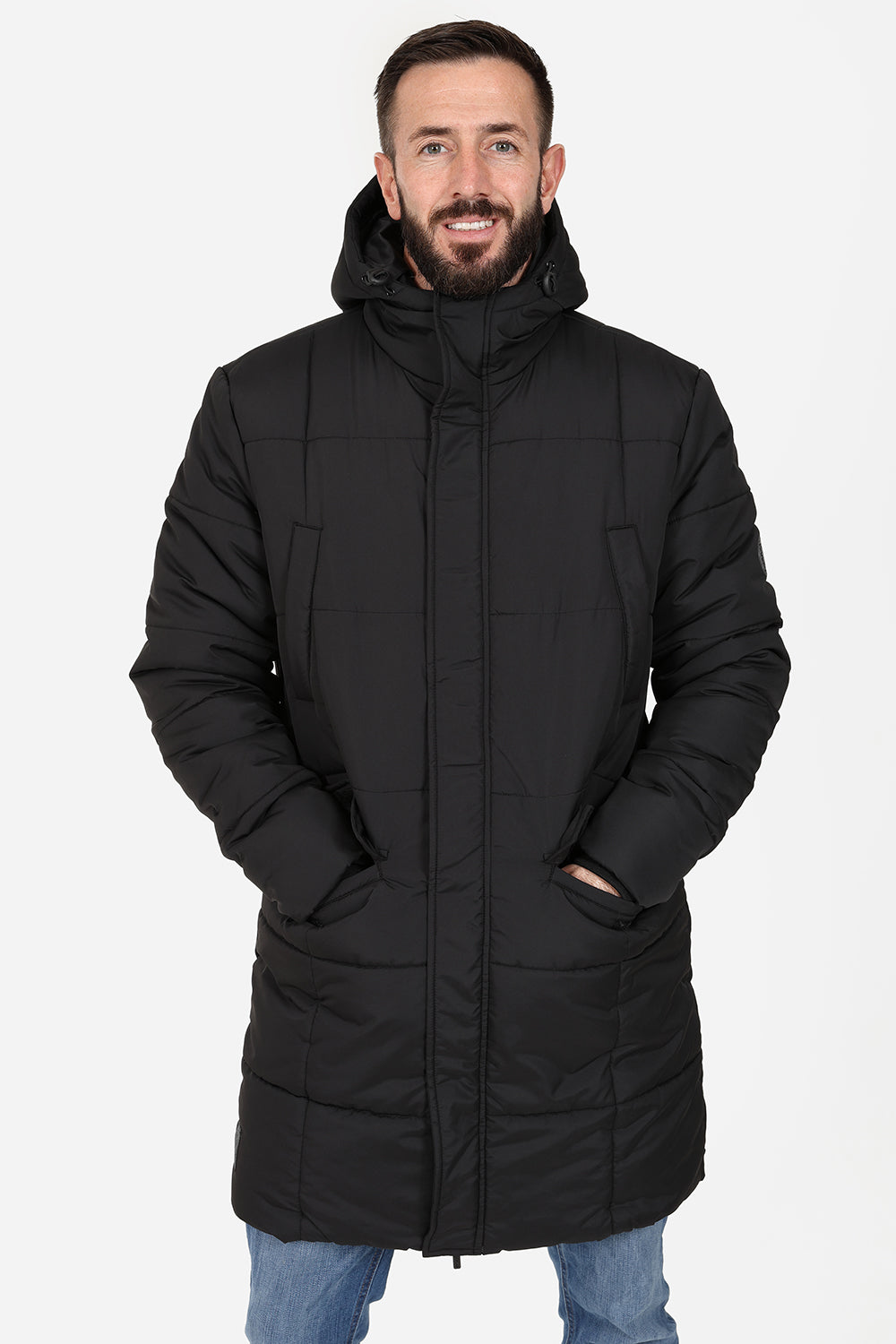 Official Limited Edition Scotland Longline Coat - Black - The World Football Store