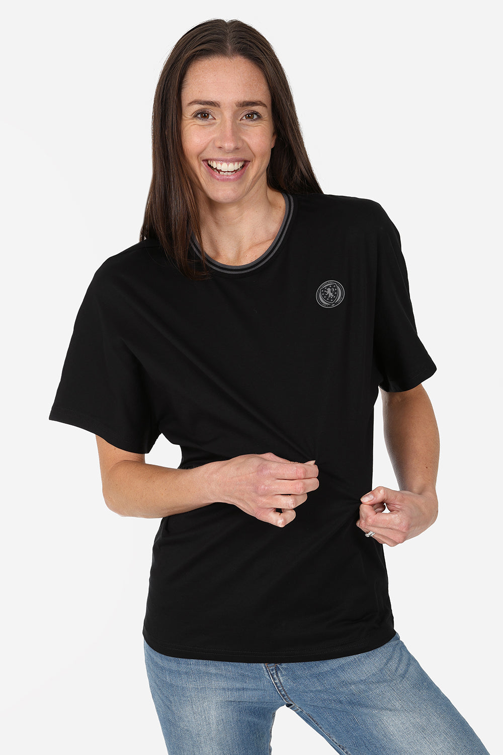 Official Limited Edition Scotland Women's T-Shirt - Black - The World Football Store