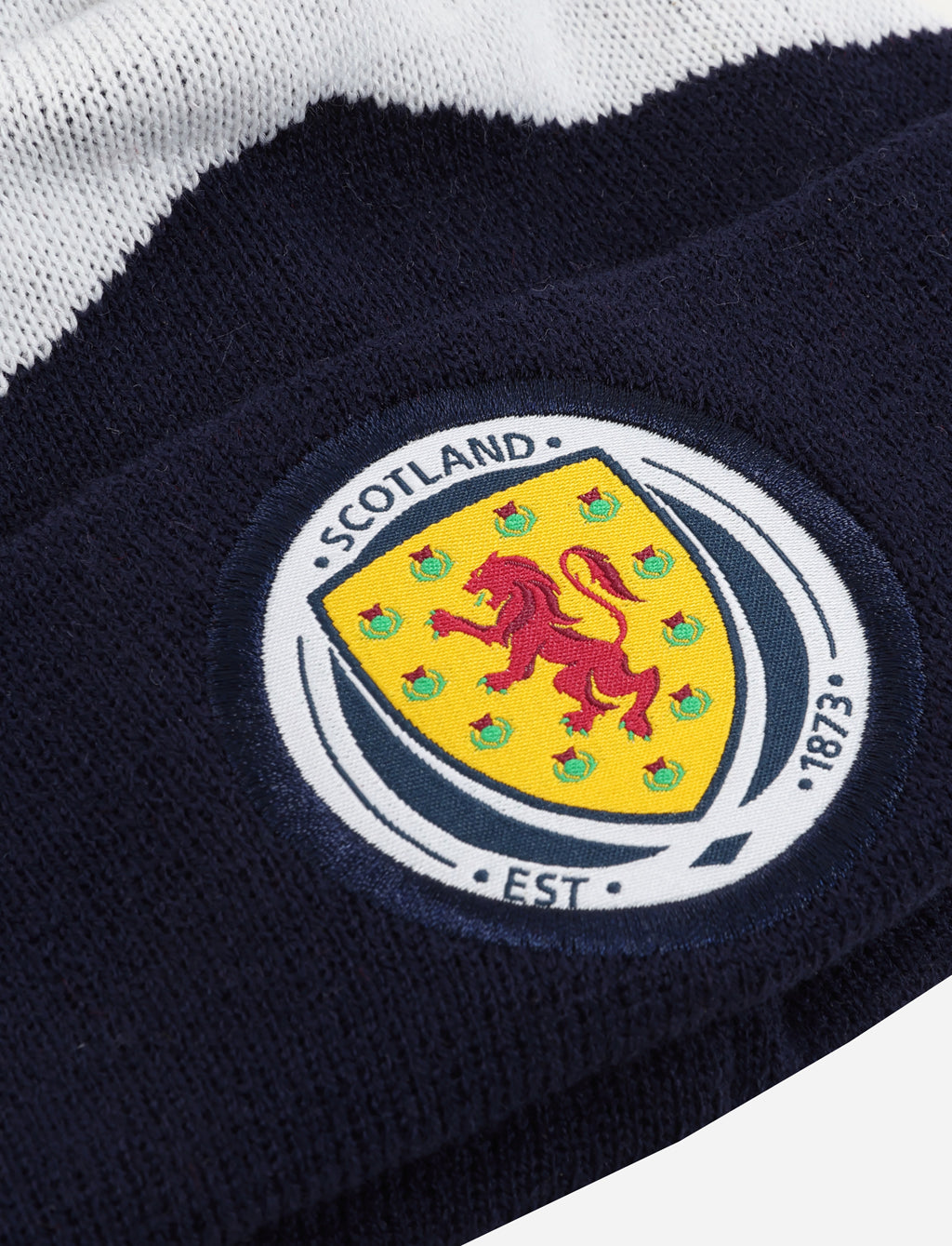 Official Team Scotland Bobble Hat - Navy