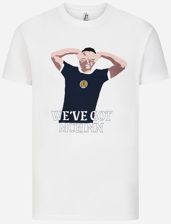 Official 'McGinn' Player T-Shirt - White - The World Football Store
