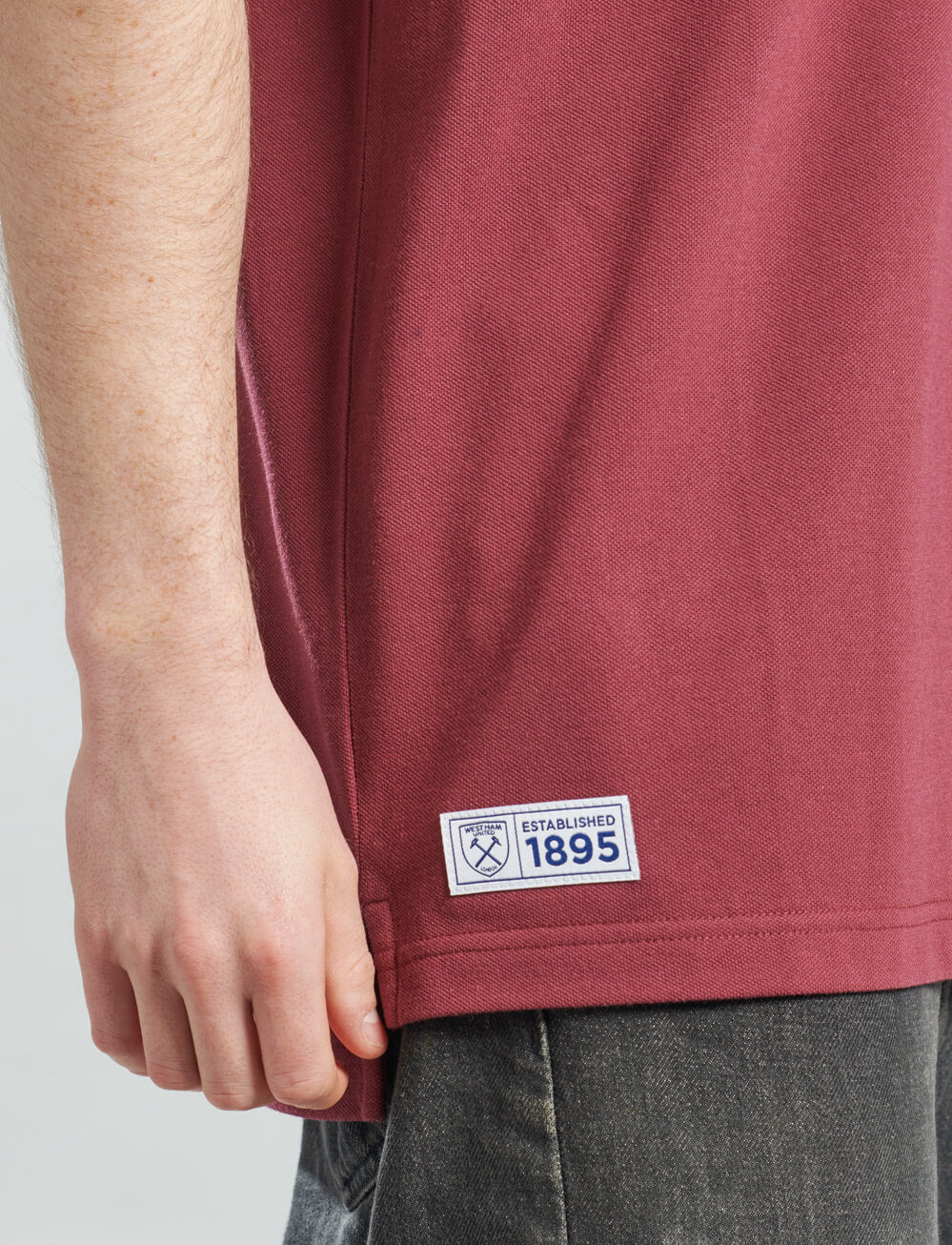 Official West Ham United Tipped Polo - Claret - The World Football Store