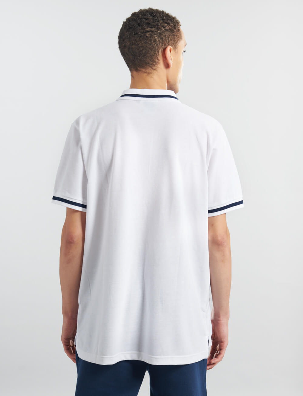 Official Tottenham Tipped Polo - White - The World Football Store