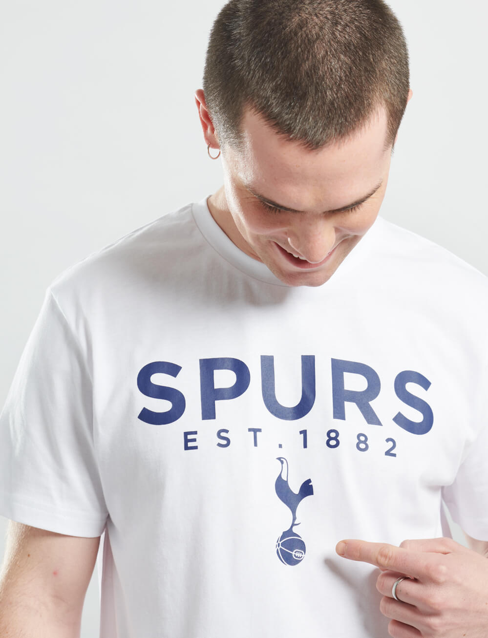 Official Tottenham Graphic T-Shirt - White - The World Football Store