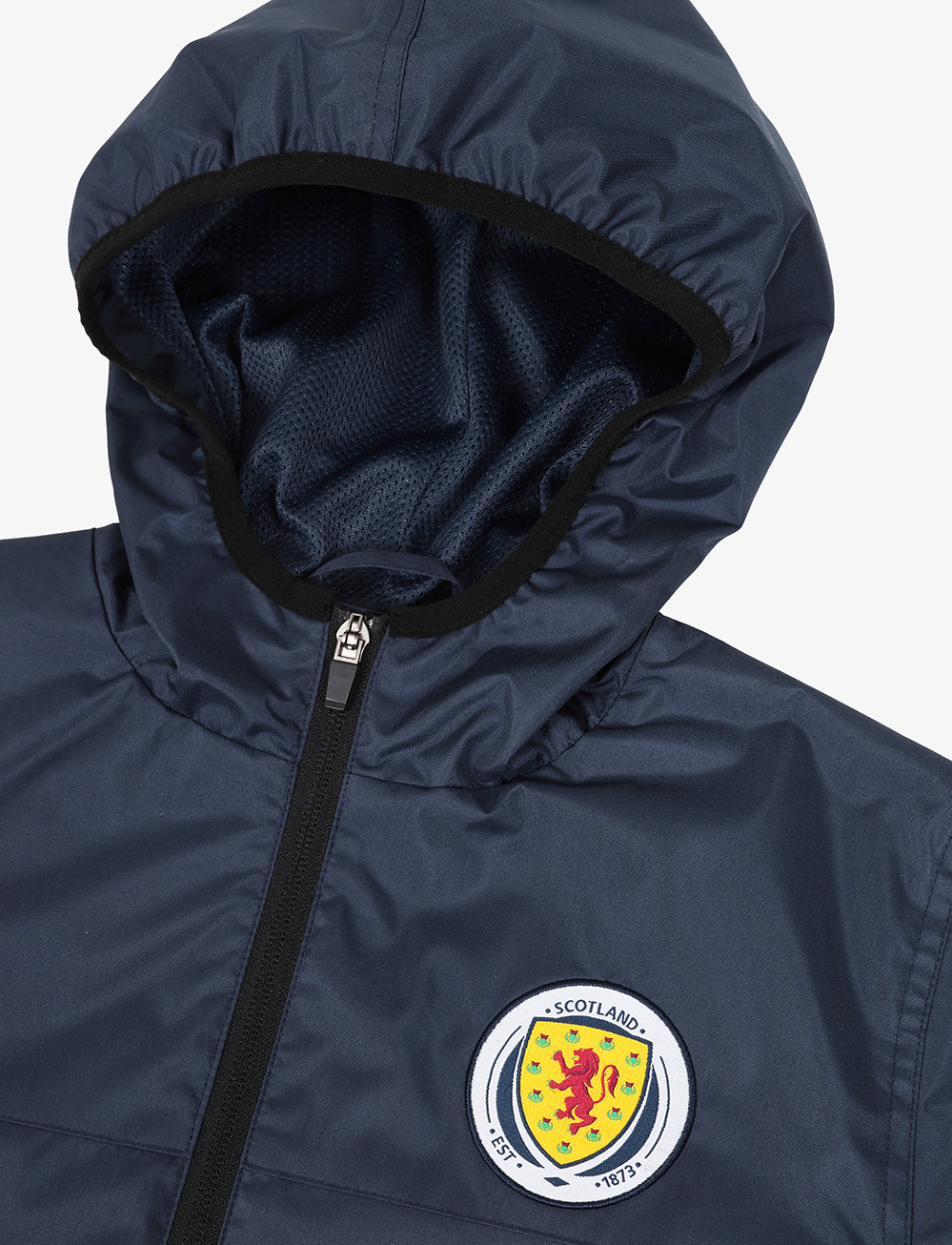 Official Team Scotland Kids Shower Jacket - Navy - The World Football Store