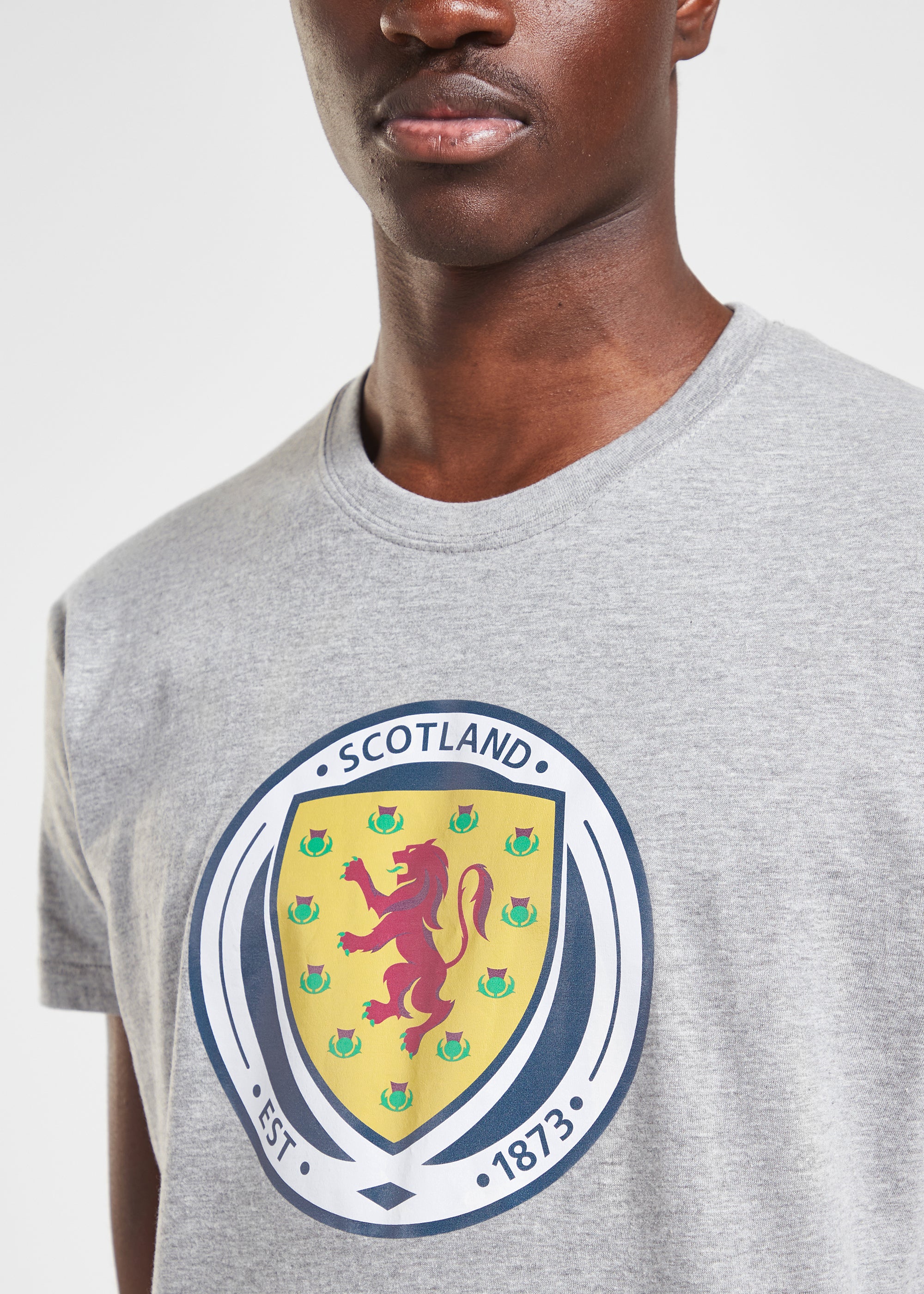 Official Team Scotland FA logo T-Shirt - Grey - The World Football Store