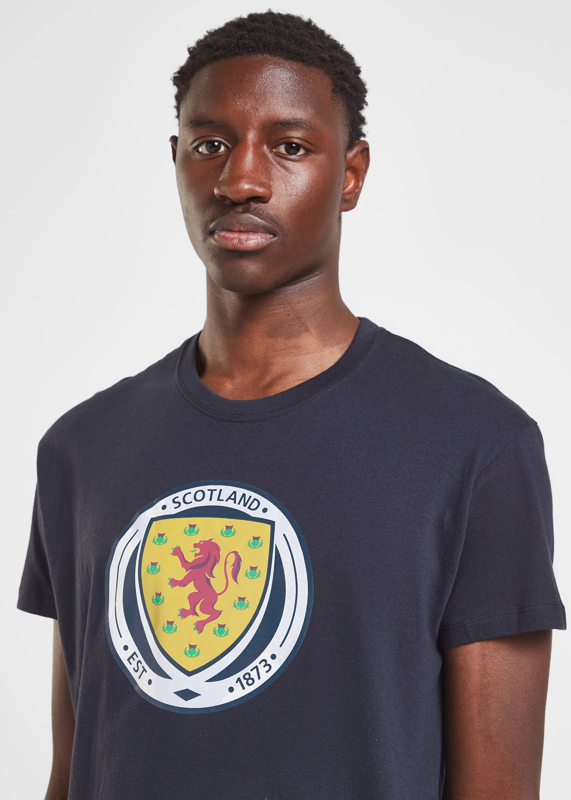 Official Team Scotland FA logo TShirt Navy The World Football Store
