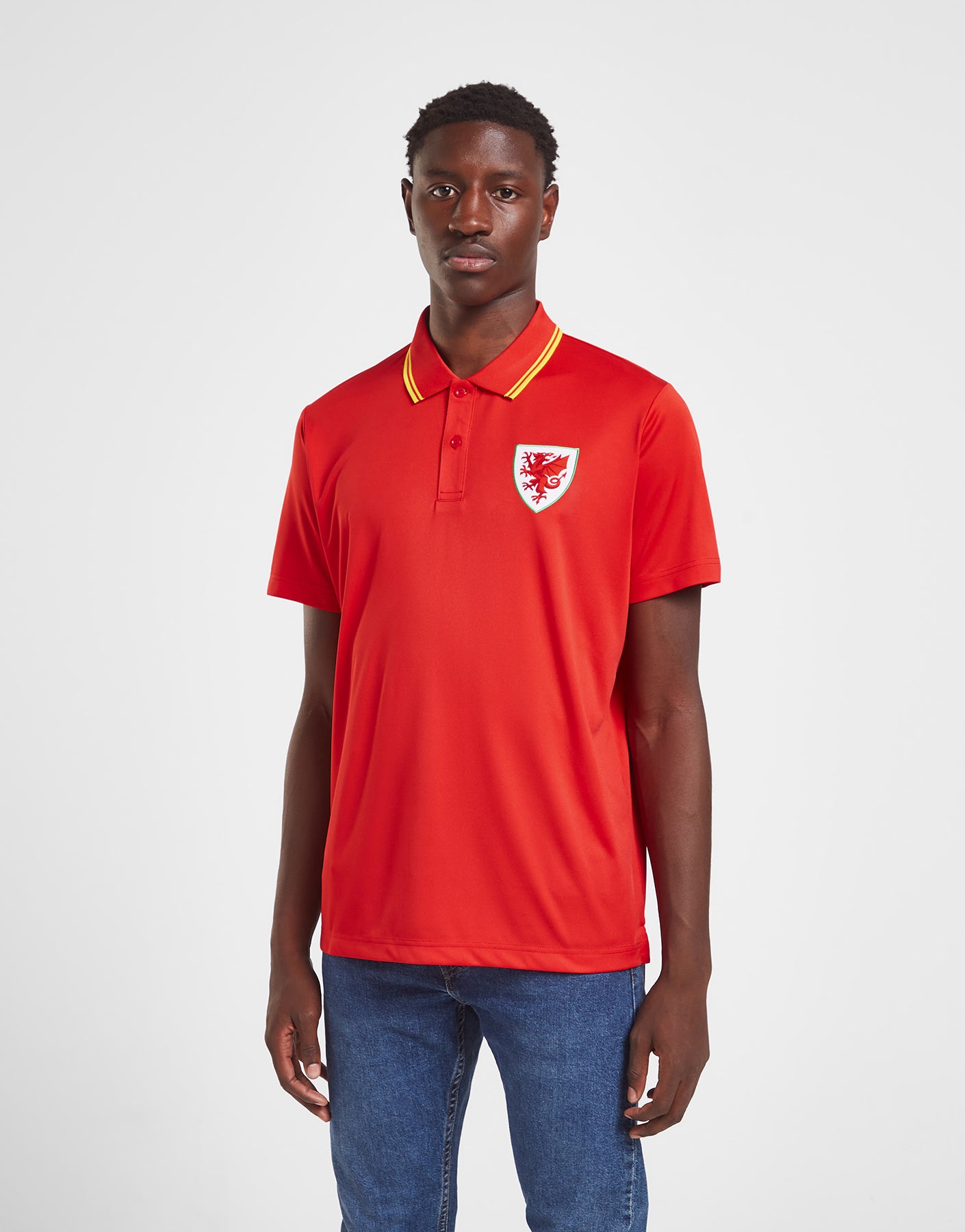 Official Team Wales Polo Shirt - Red - The World Football Store