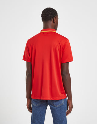 Official Team Wales Polo Shirt Red