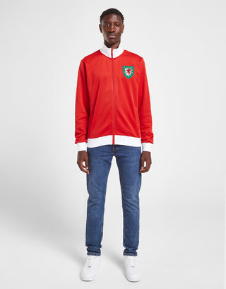 Official Team Wales Retro Track Top Red