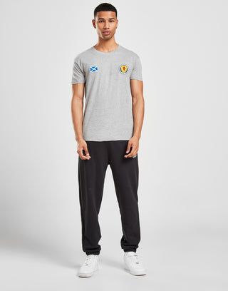 Official Team Scotland Flag and Badge T-Shirt Grey