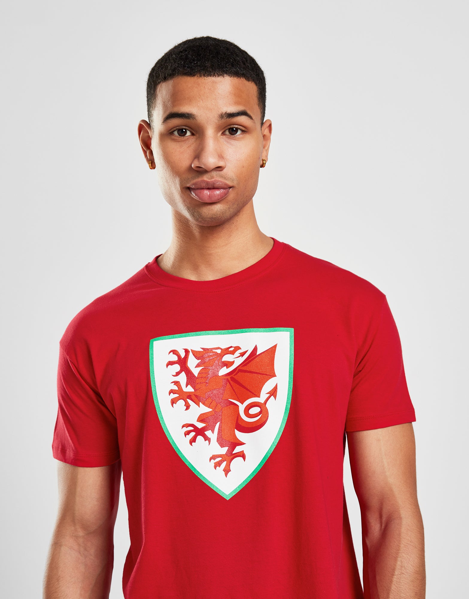 Official Team Wales Crest T-Shirt - Red