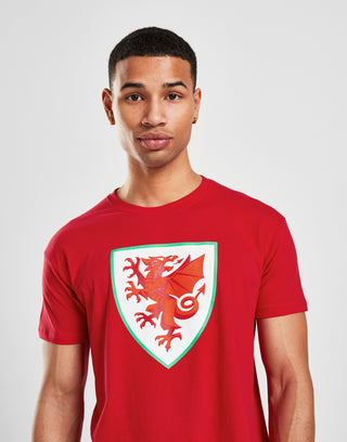 Official Team Wales Crest T-Shirt Red