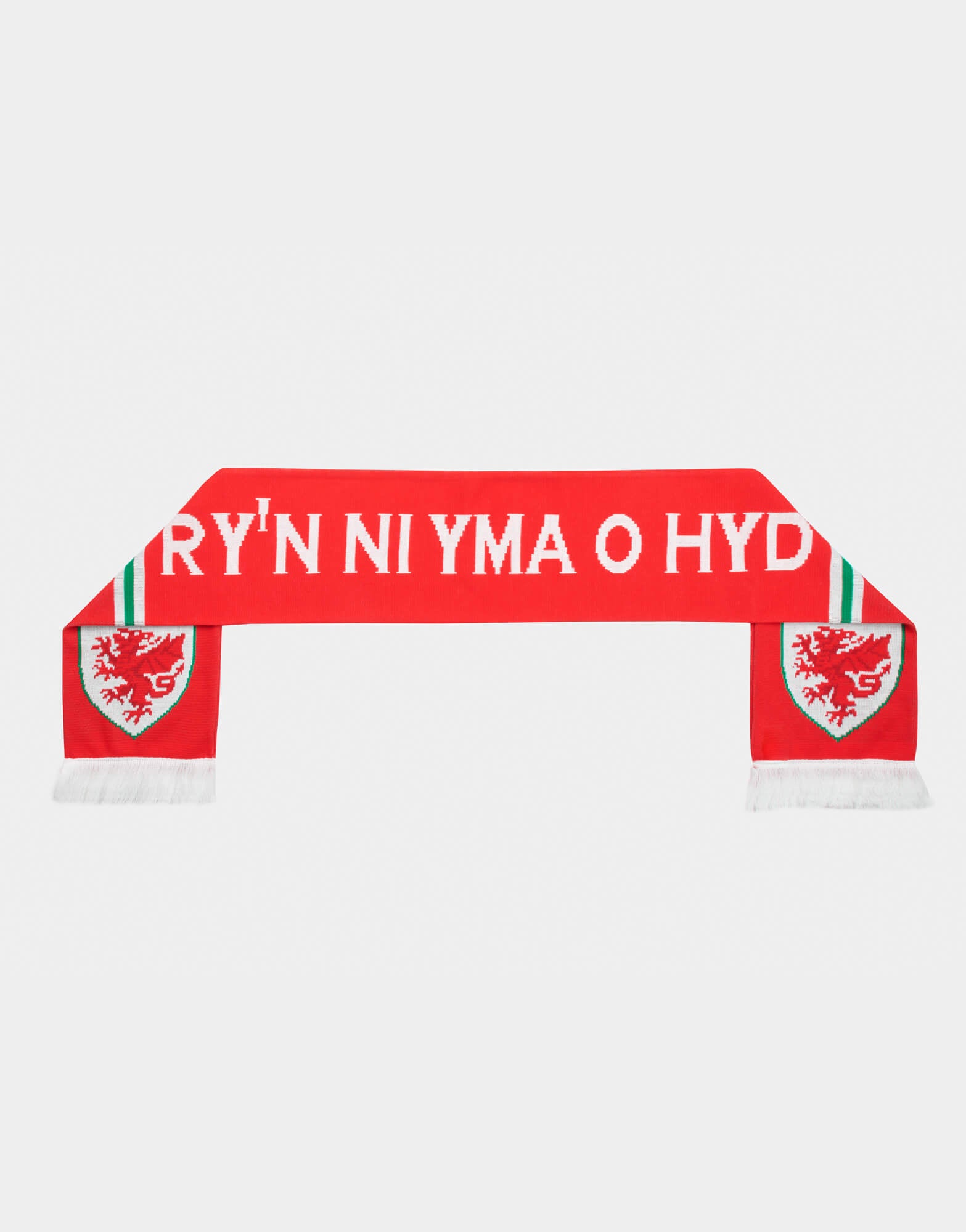 Official Team Wales Jacquard Scarf - The World Football Store