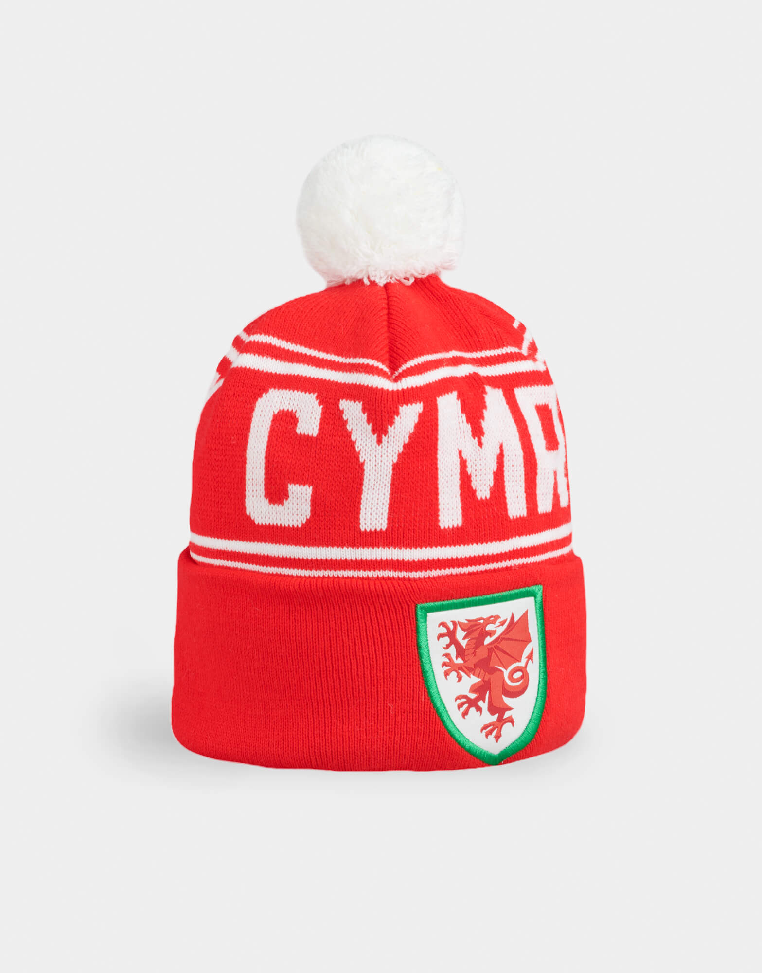 Official Team Wales CYMRU Bobble Hat - The World Football Store