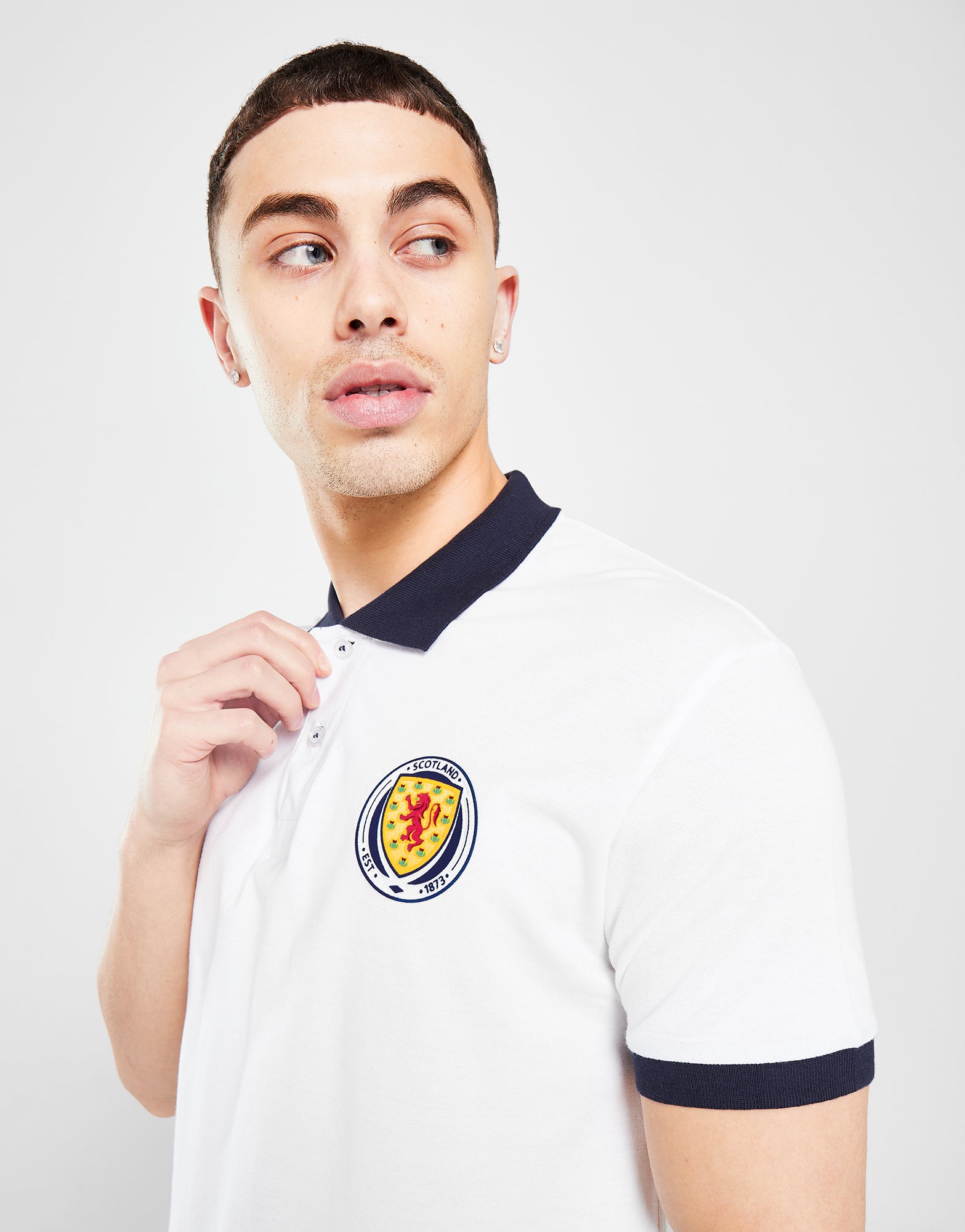 Official Team Scotland Polo - White - The World Football Store