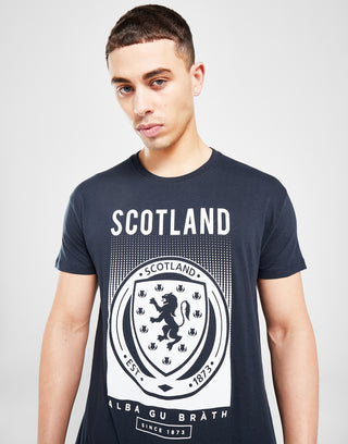 Official Team Scotland Faded Short Sleeve T-Shirt Navy