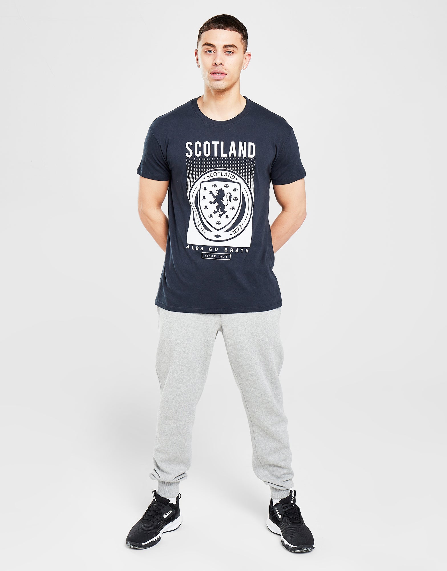 Official Team Scotland Faded Short Sleeve T-Shirt - Navy