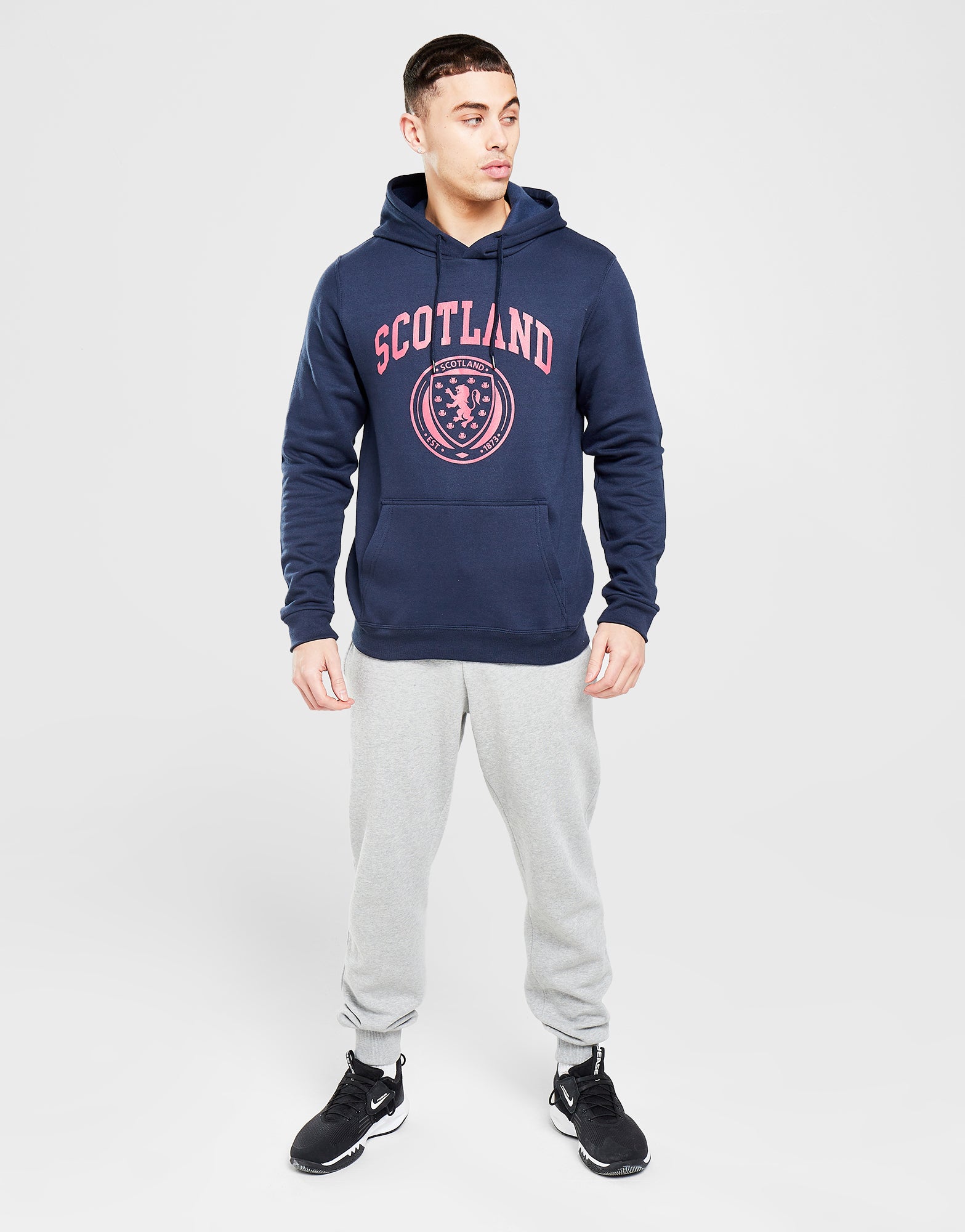 Official Team Scotland Crest Logo Hoodie - Navy - The World Football Store