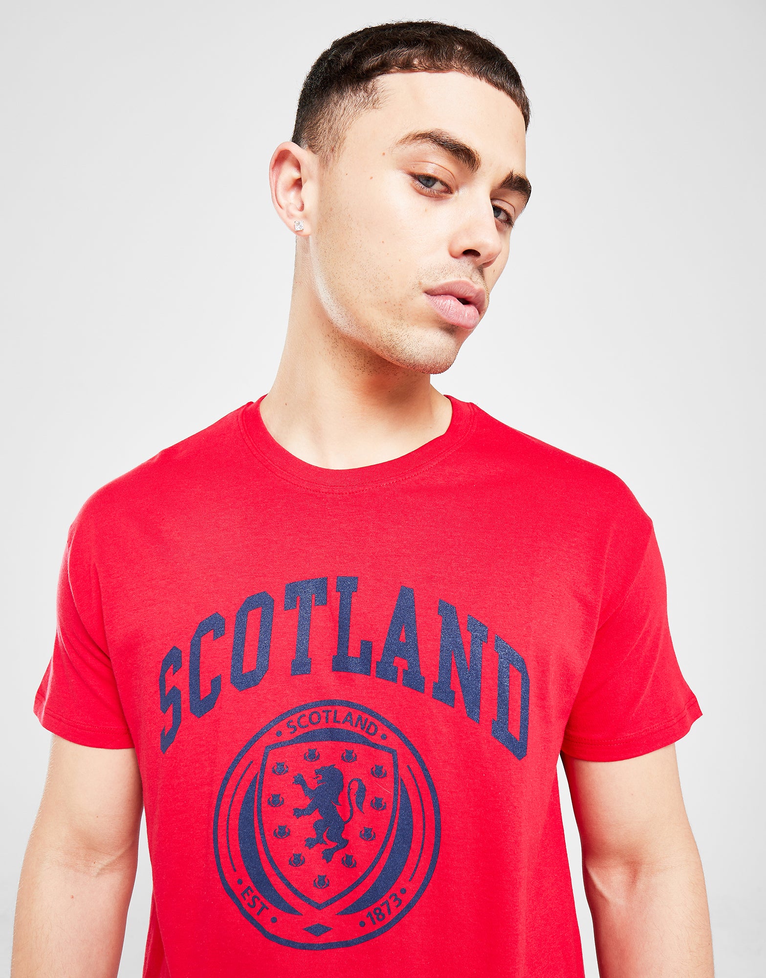Official Team Scotland logo T-Shirt - Red - The World Football Store