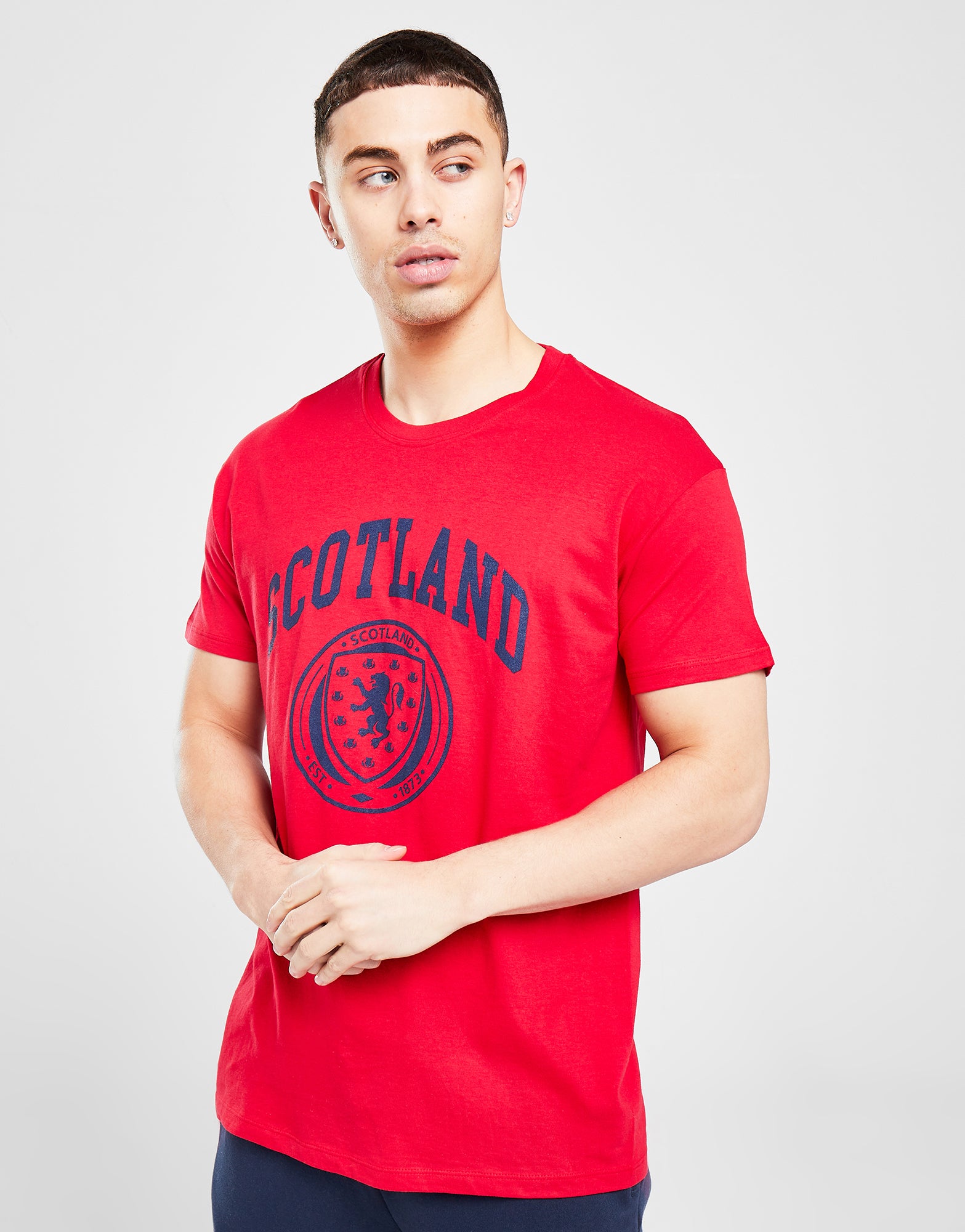 Official Team Scotland logo T-Shirt - Red - The World Football Store