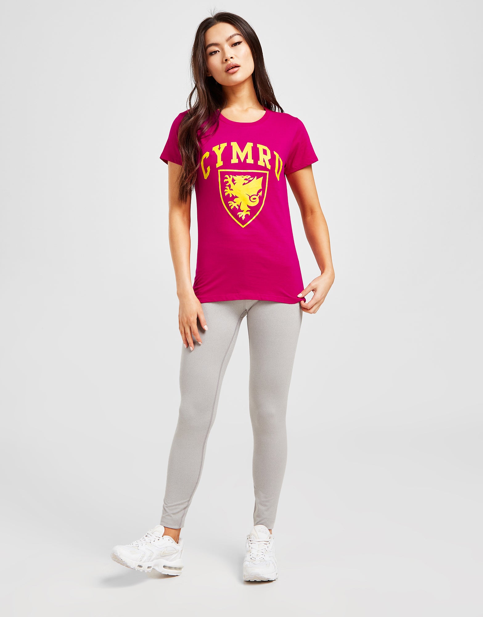 Official Team Wales Womens T-Shirt - Pink - The World Football Store