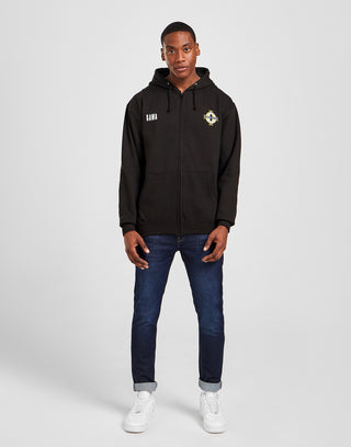 Official Northern Ireland Crest Zip Hoodie - Black