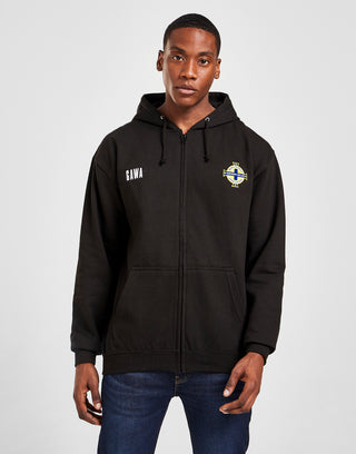 Official Northern Ireland Crest Zip Hoodie - Black