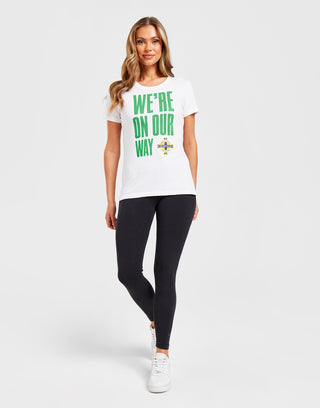 Official Northern Ireland "GAWA" T-Shirt Womens - White