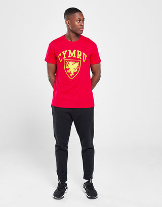 Official Team Wales Crest T-shirt Red