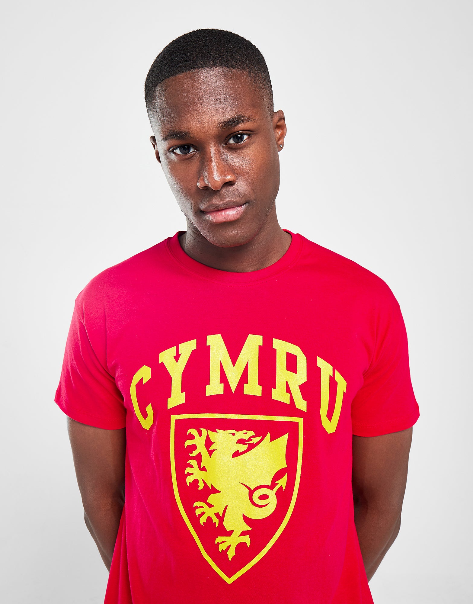 Official Team Wales Crest T-shirt - Red - The World Football Store