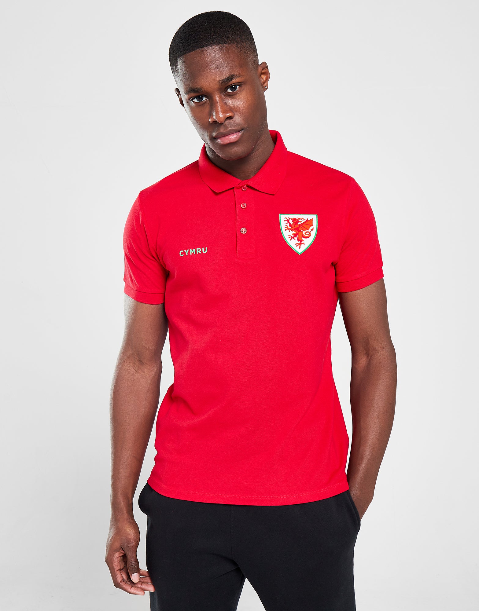 Official Team Wales Polo - Red - The World Football Store