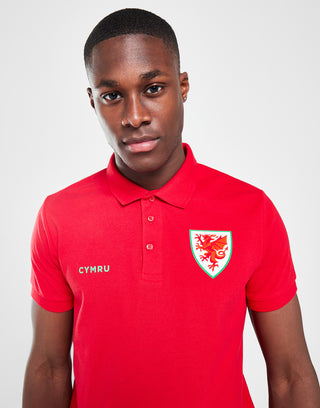 Official Team Wales Polo Red