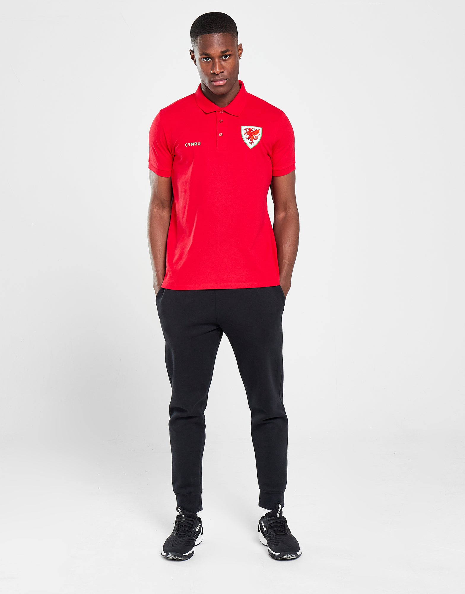 Official Team Wales Polo - Red - The World Football Store