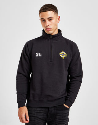 Official Northern Ireland Zip-Neck Sweatshirt - Black