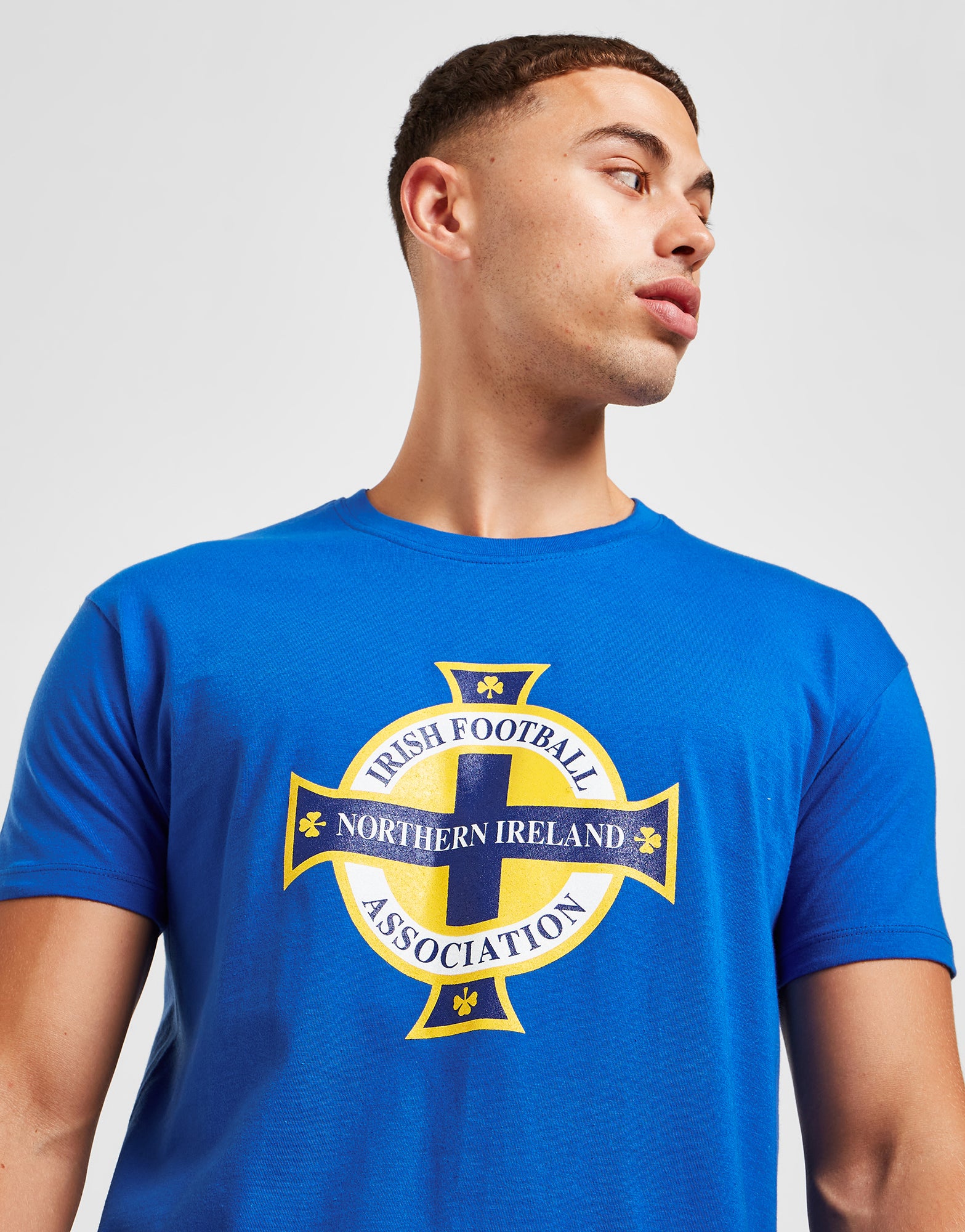 Official Northern Ireland Graphic T-Shirt - Blue - The World Football Store