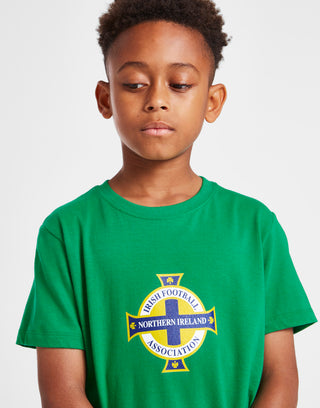 Official Team Northern Ireland Crest T-Shirt Kids - Green
