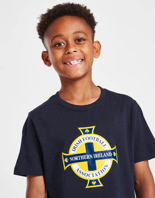 Official Team Northern Ireland Crest T-Shirt Kids - Navy