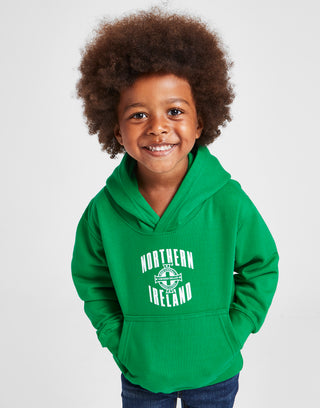 Official Northern Ireland Crest Hoodie Kids - Green