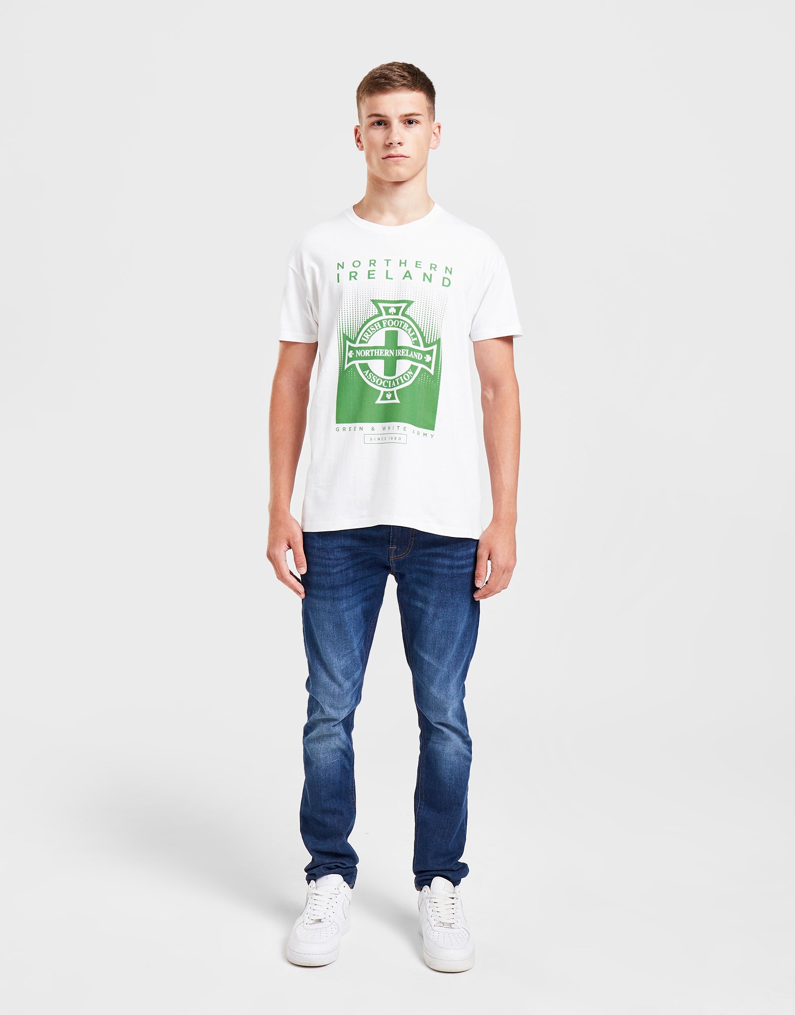 Official Northern Ireland Graphic T-Shirt - White - The World Football Store